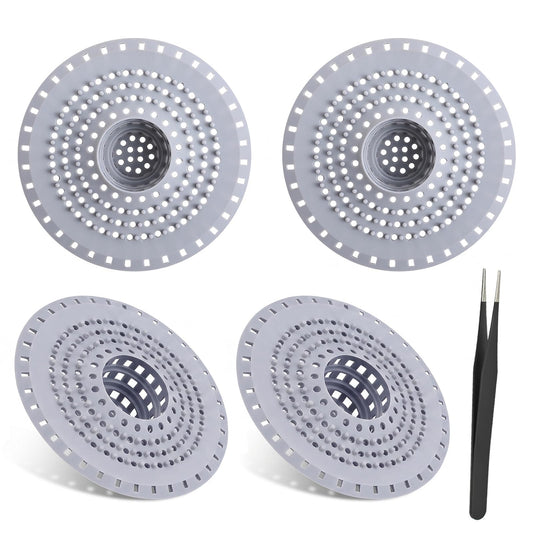 Set de 4 Filtros de Silicona para Fregadero y Ducha