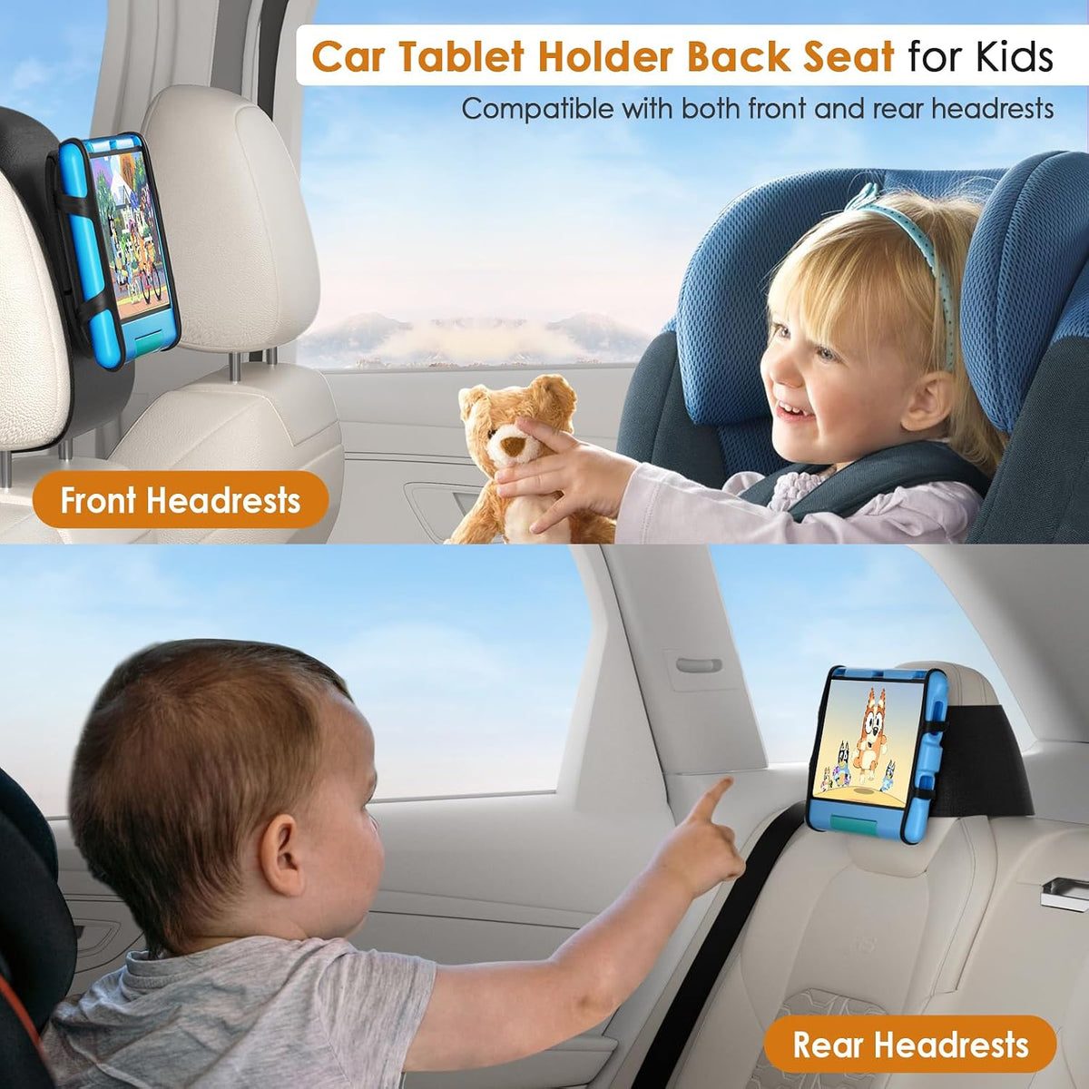 Soporte de Tablet para Reposacabezas de Coche
