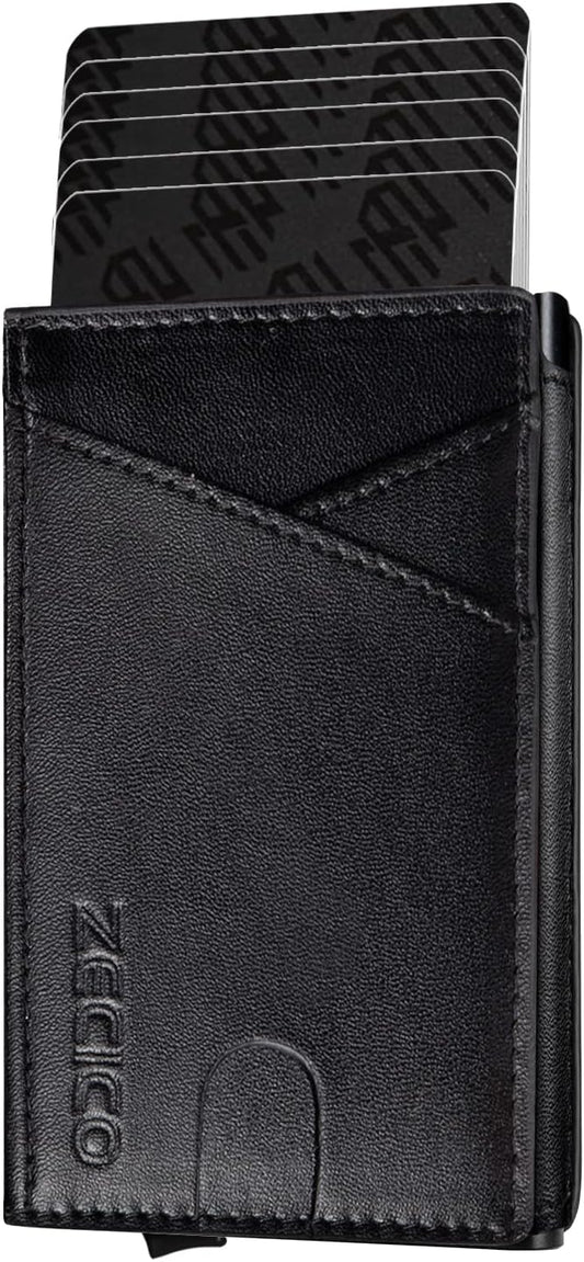 Cartera Slim de Piel con Pinza para Billetes para Hombre