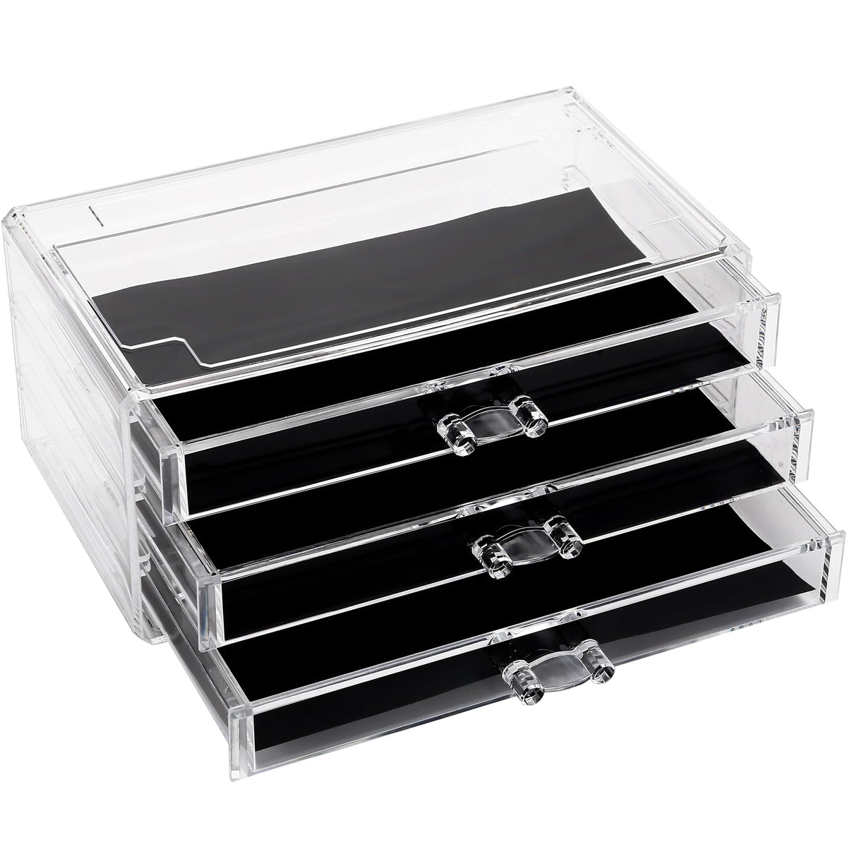 Organizador de Maquillaje Acrílico con 3 Cajones