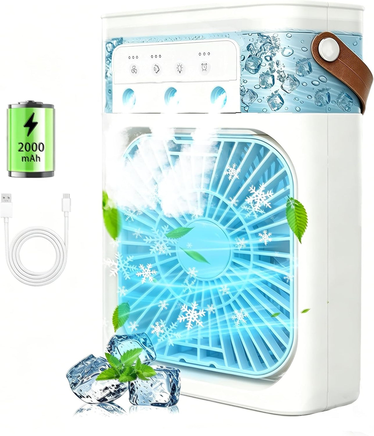 Mini Aire Acondicionado Portátil con Spray Refrescante