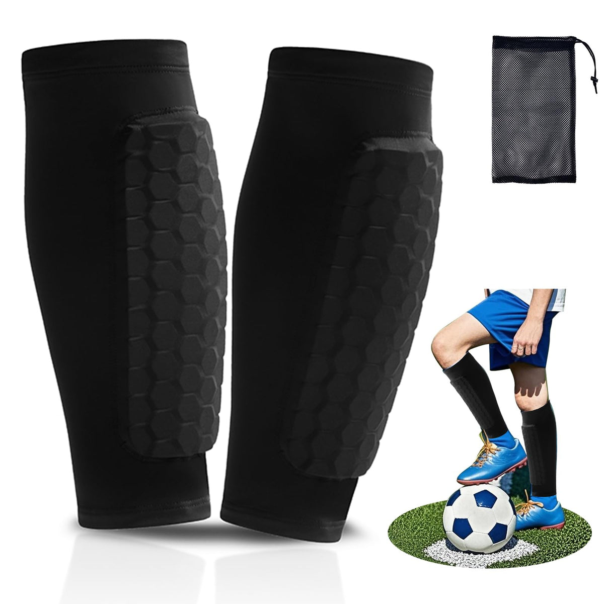 Espinilleras de Fútbol Transpirables