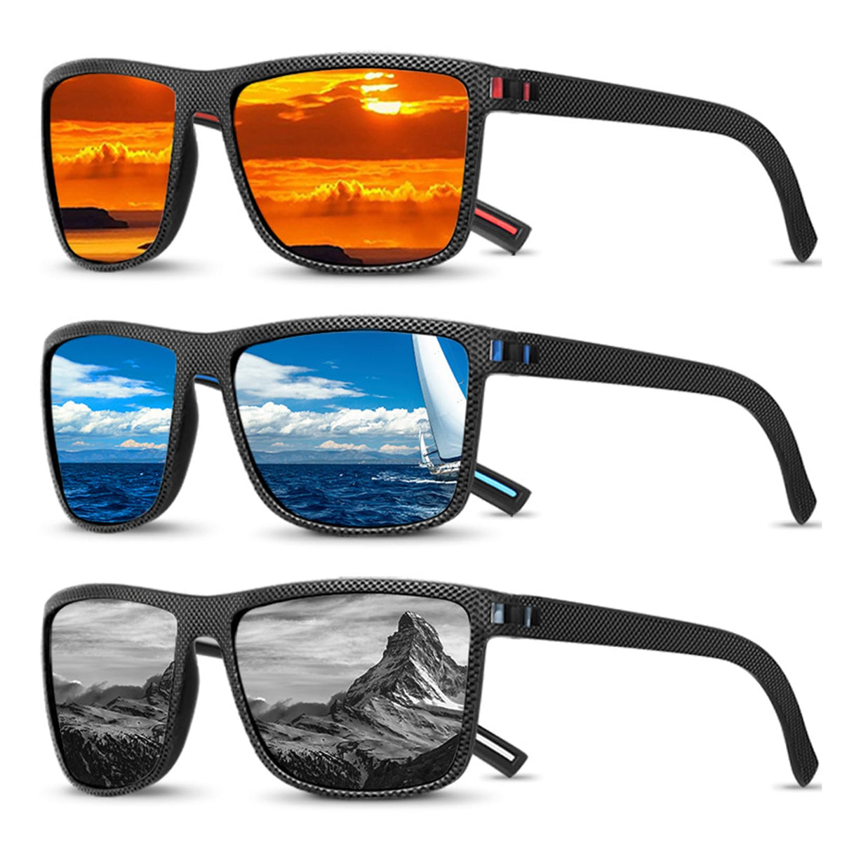 Pack de 3 Gafas de Sol Polarizadas