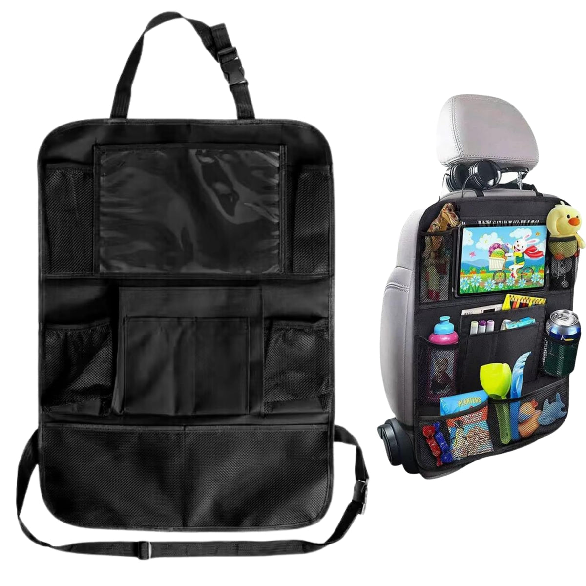 Organizador de Asiento de Coche con 10 Bolsillos