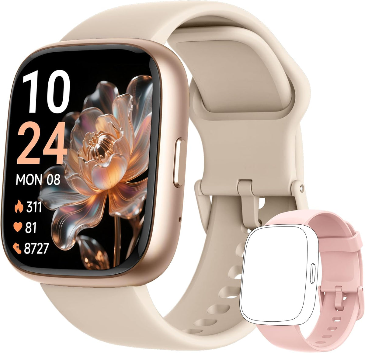 Smartwatch Premium con Asistente de Voz y 2 Correas