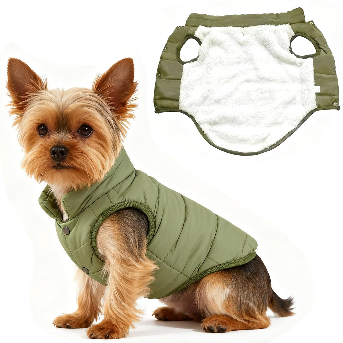 Abrigo Impermeable para Perros con Forro Polar