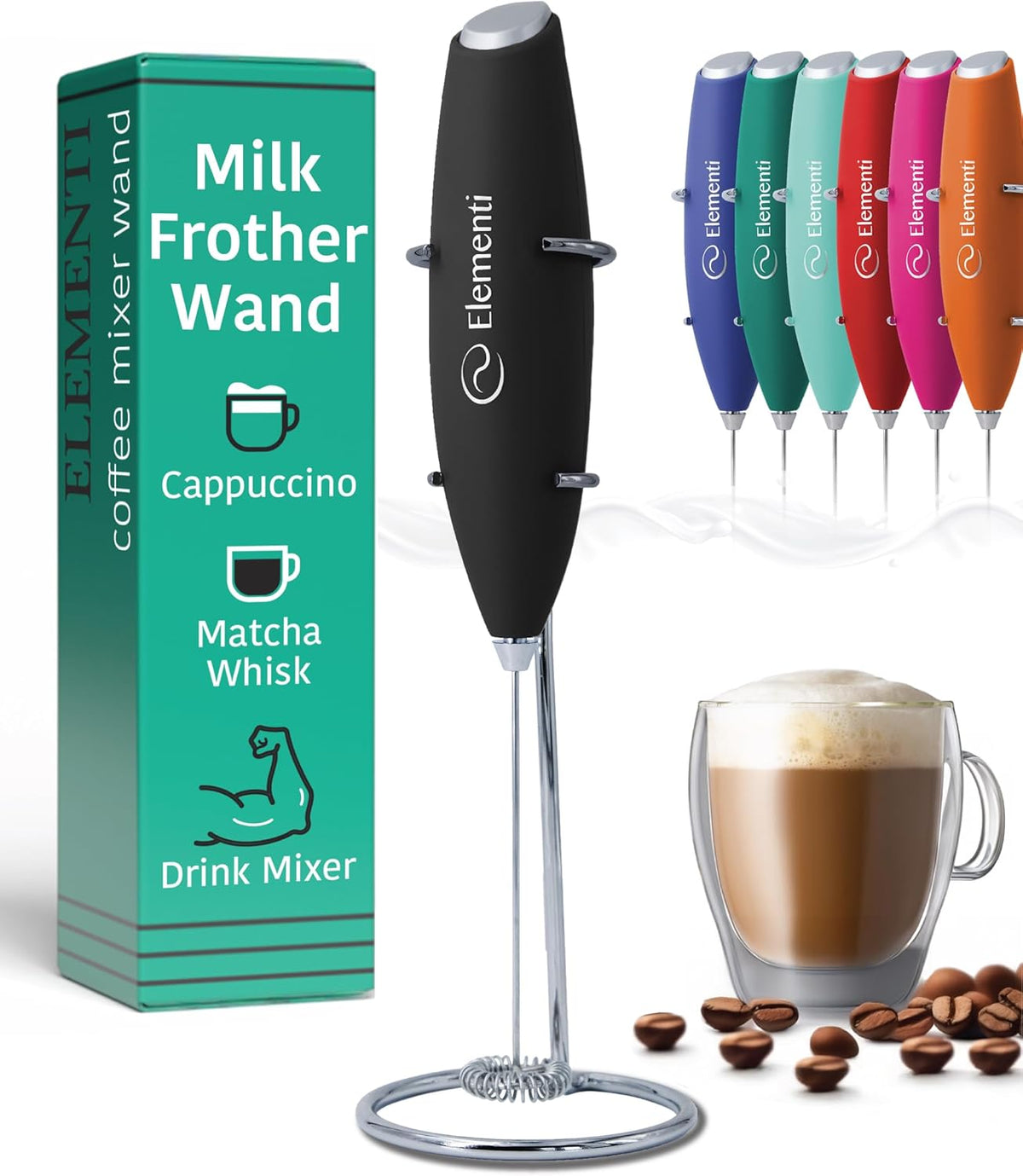 Espumador de leche eléctrico para café