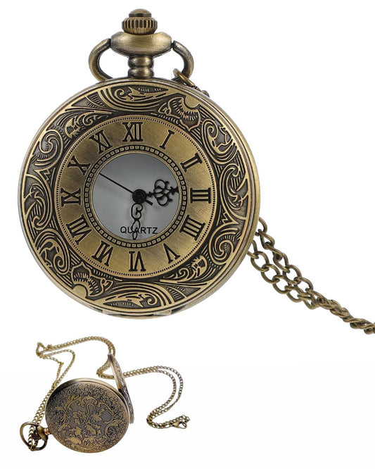 Reloj de Bolsillo Vintage con Cadena
