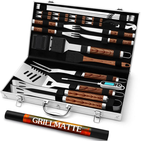 Set de Utensilios para Barbacoa 26 Piezas Profesional