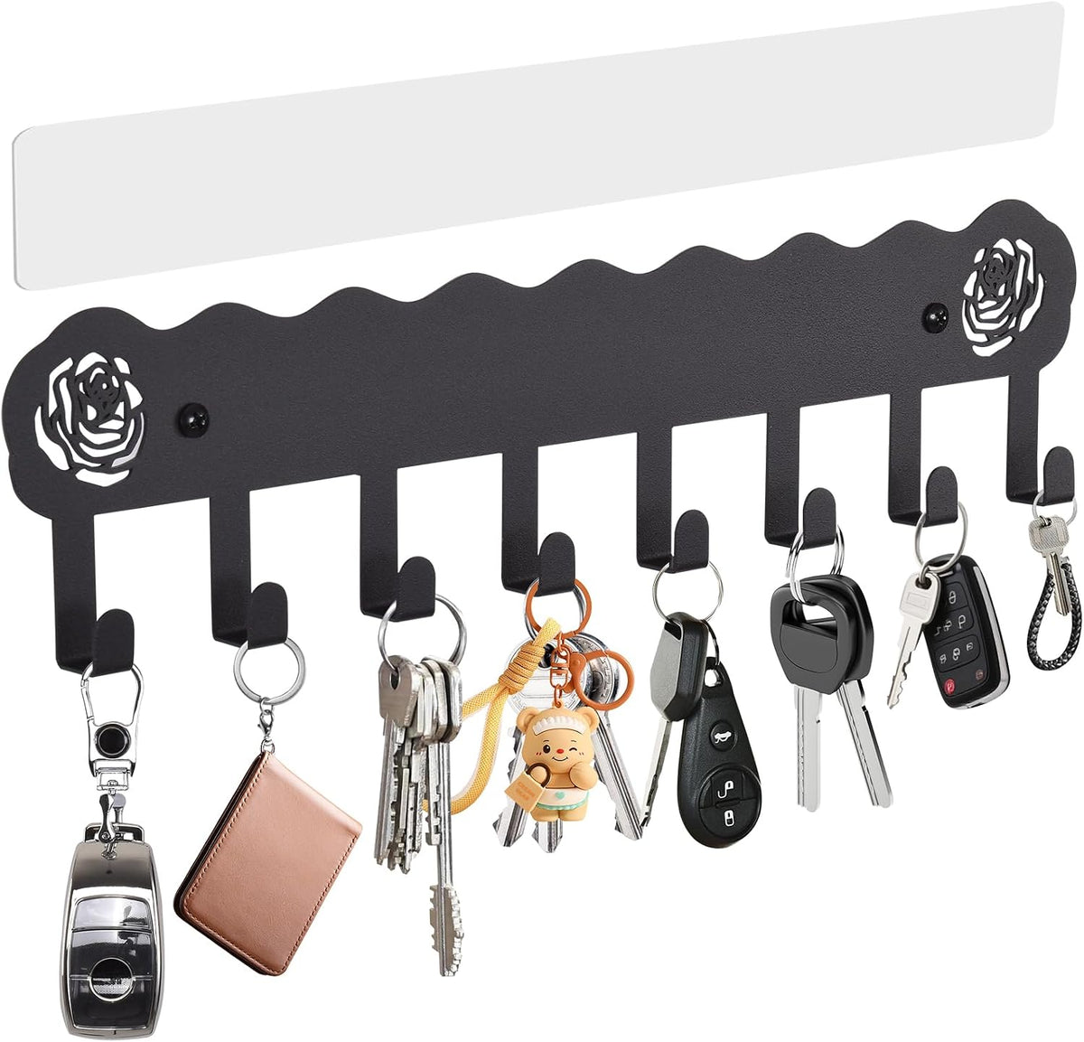 Percha de Llaves para Pared con 8 Ganchos