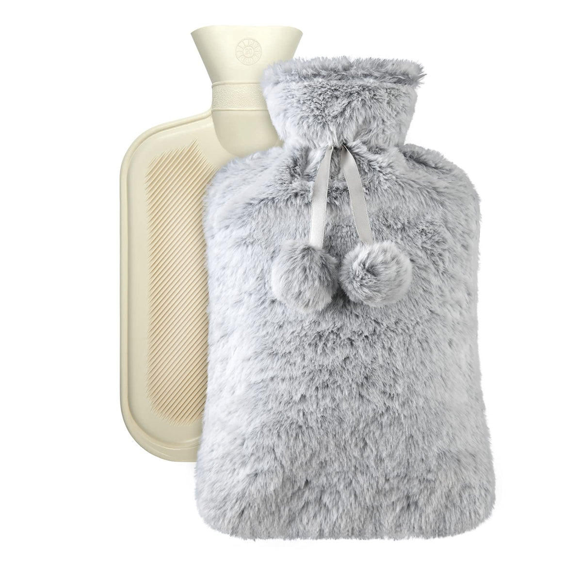 Bolsa de Agua Caliente con Funda de Peluche 2L