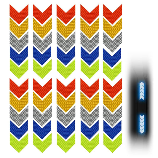 Pack de 50 Pegatinas Reflectantes de Seguridad