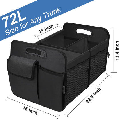 Organizador Plegable de Maletero con 3 Compartimentos