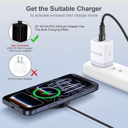 Cargador Inalámbrico Magnético Rápido 15W