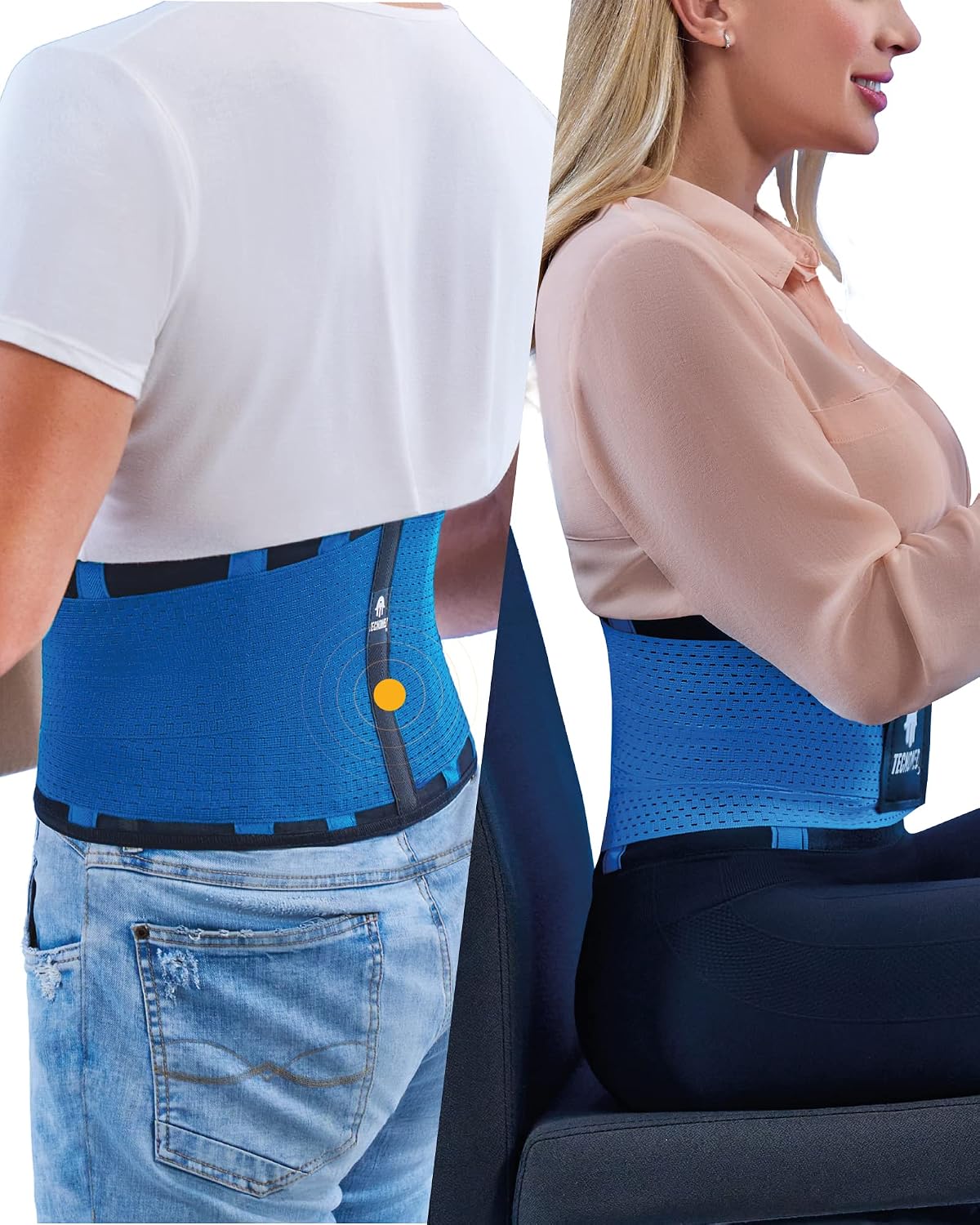 Cinturon de Soporte Lumbar para Alivio del Dolor de Espalda