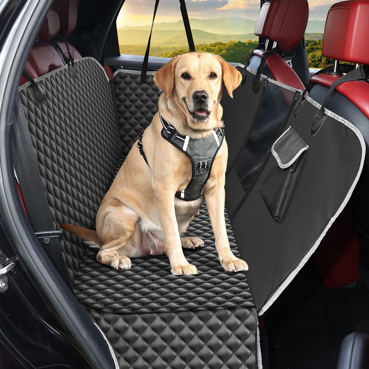 Funda Protectora de Asiento de Coche para Perros