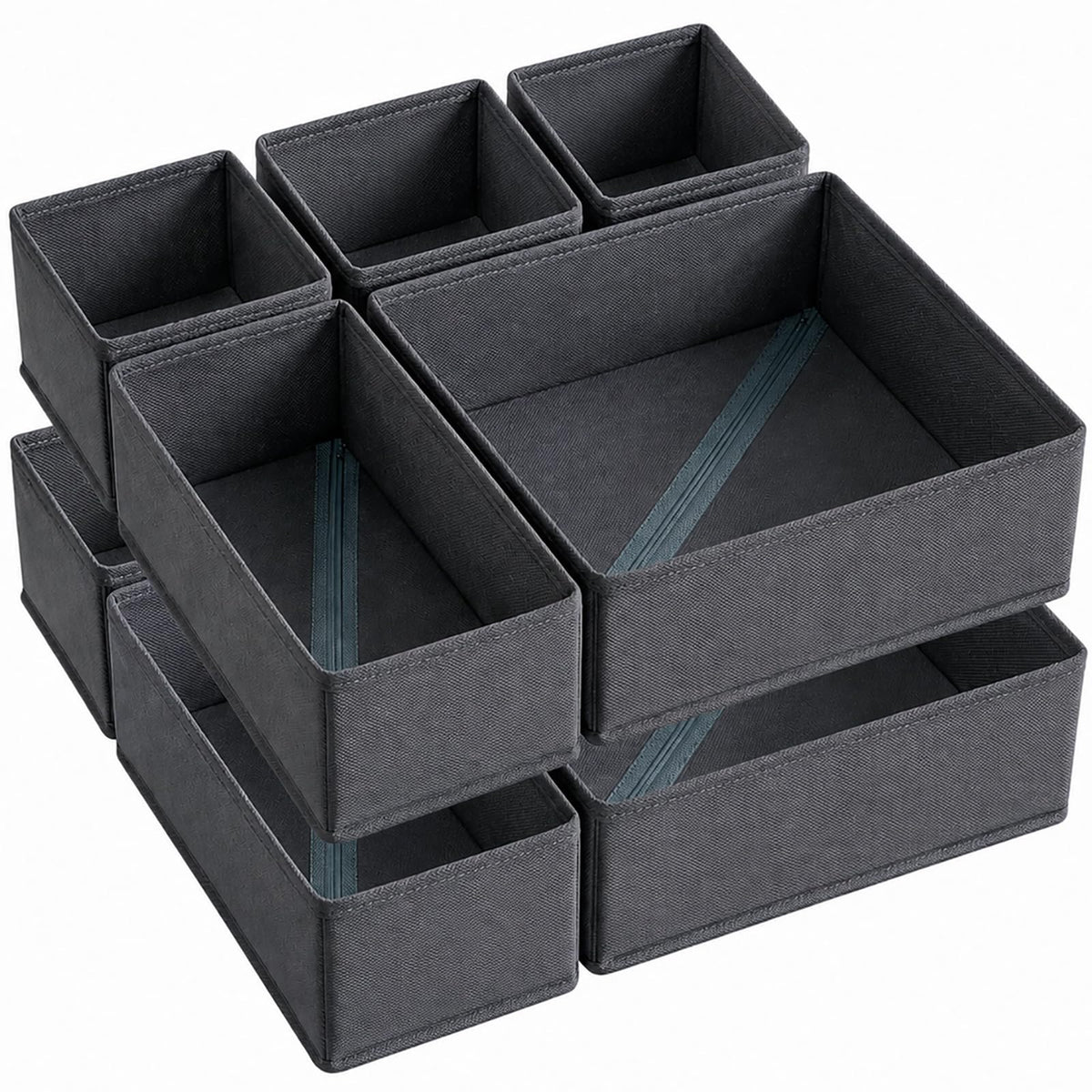 Set de 8 Organizadores de Cajones Plegables para Ropa