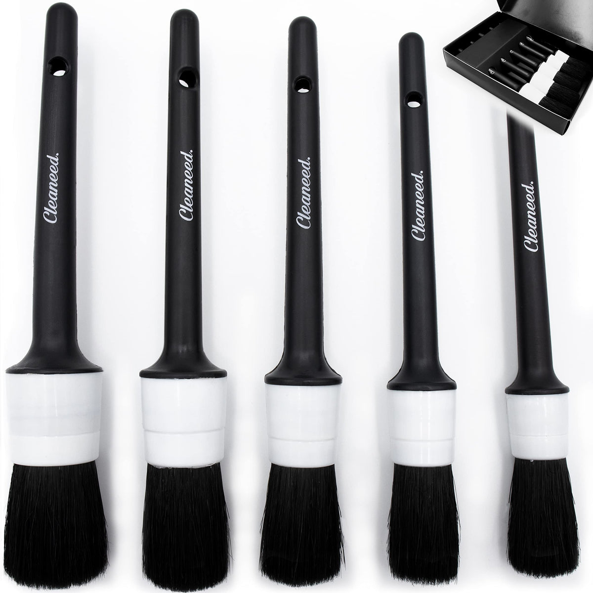 Set de 5 Cepillos de Limpieza Premium para Coche