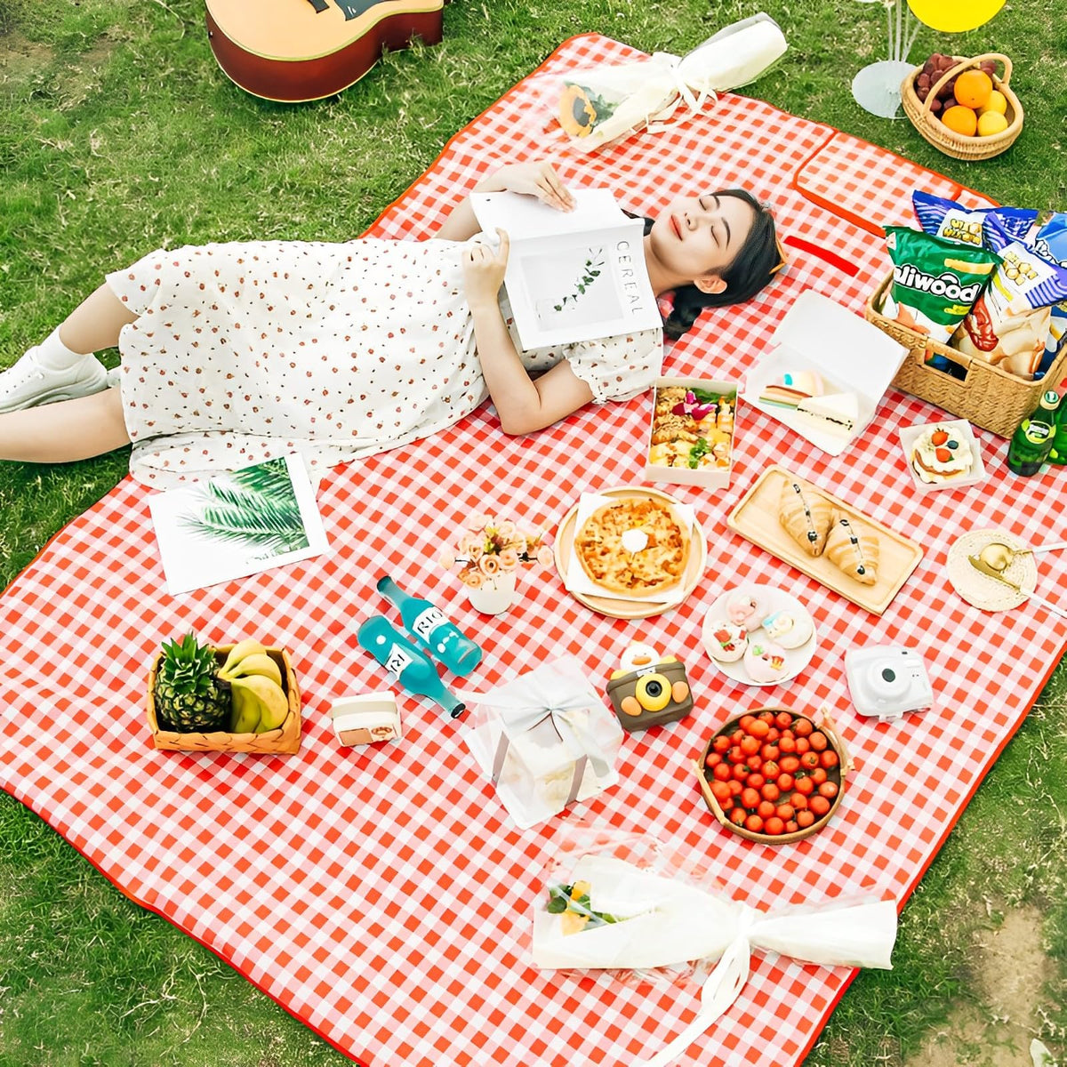 Manta de Picnic Impermeable Grande con Asa