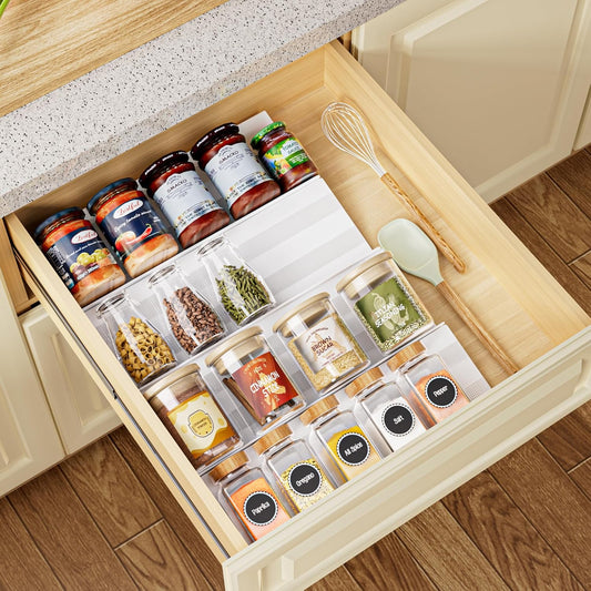 Organizador de Especias Ajustable de 4 Niveles