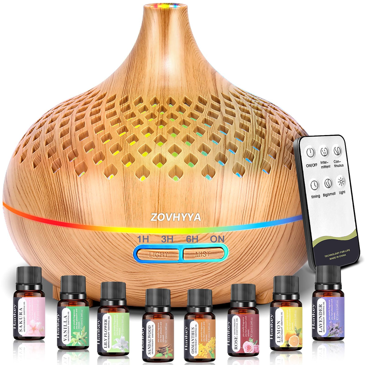 Difusor de Aceites Esenciales con Mando a Distancia