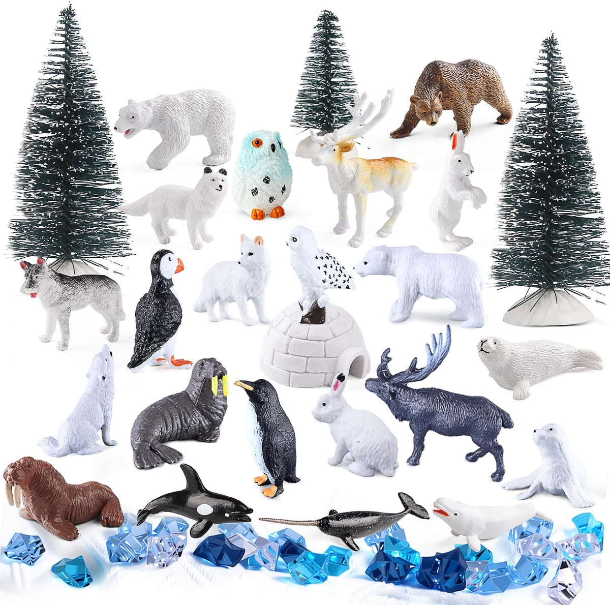 Set de Figuras de Animales Árticos (56 piezas)