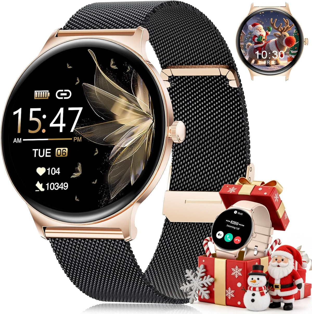 Smartwatch AMOLED para mujer con llamadas