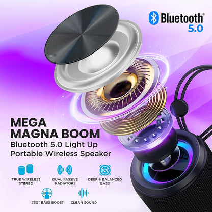 Altavoz Bluetooth con Luces LED y Graves Potentes