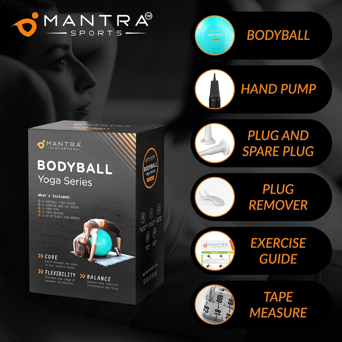 Pelota de Ejercicio para Yoga y Pilates
