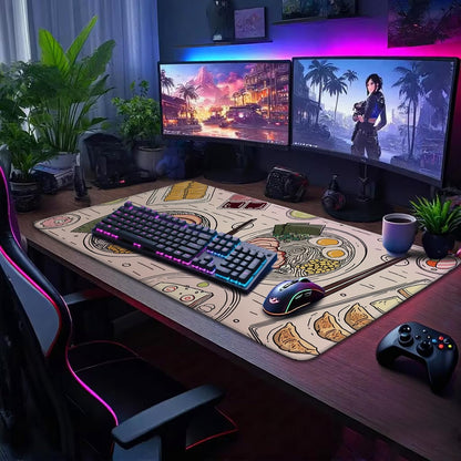 Alfombrilla de Escritorio Gaming XXL con Diseño Estampado
