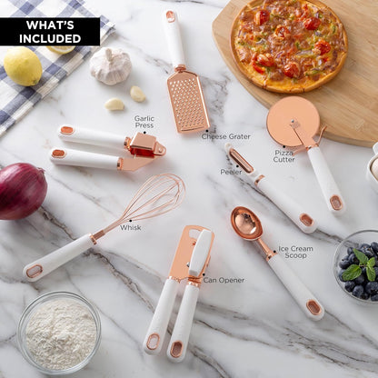 Set de Utensilios de Cocina de Acero Inoxidable (7 piezas)