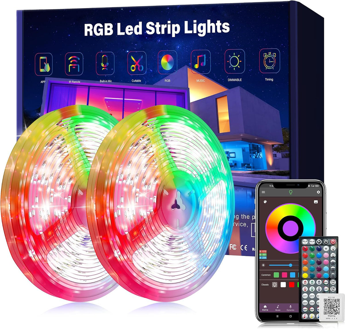 Tira de Luces LED con Sincronización Musical y App