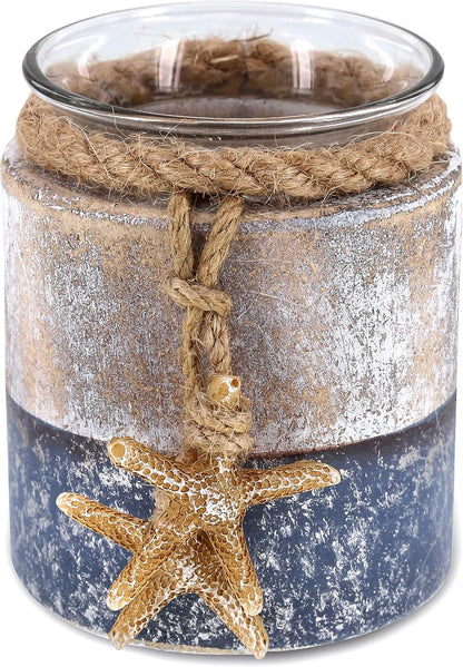 Portavelas Decorativo de Estrella de Mar Plateado