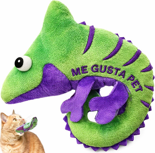 Juguete de Lagarto con Sonido Crujiente para Gatos