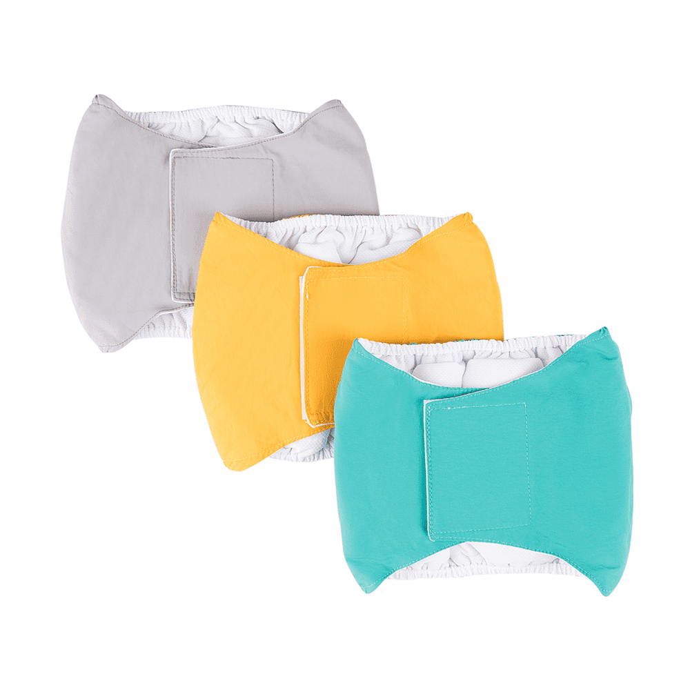 Set de 3 Bandas Reutilizables para el Vientre de Perro Macho