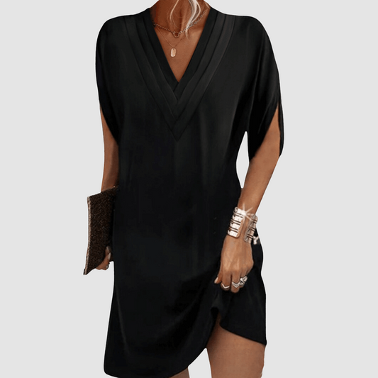Vestido Elegante con Mangas 3/4