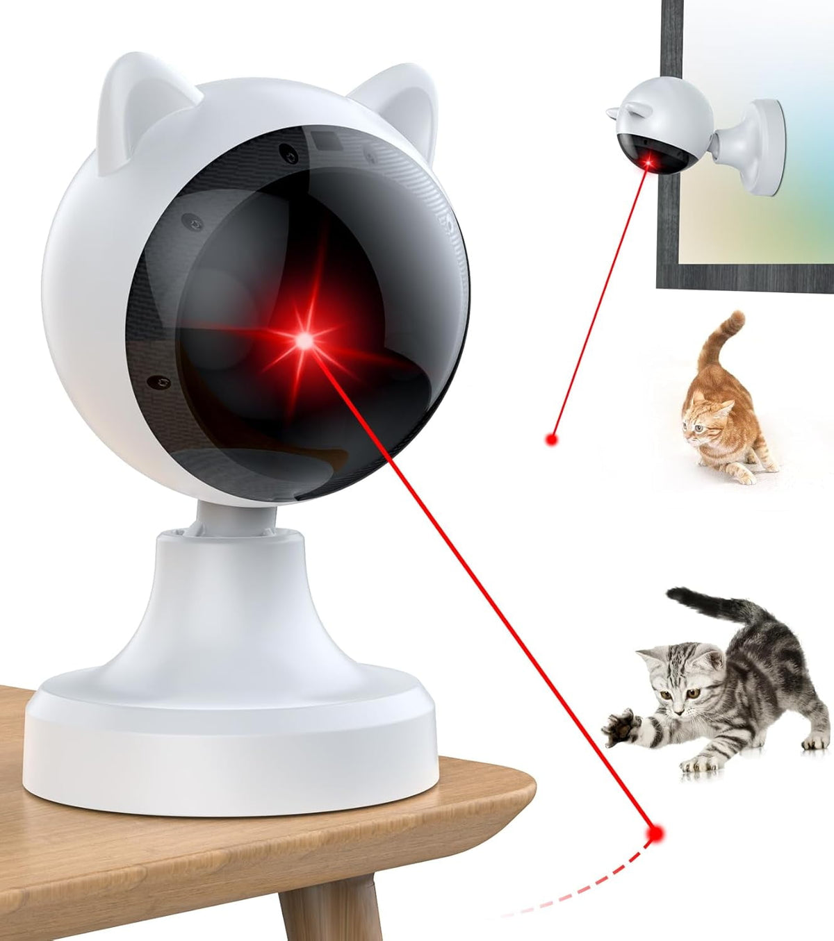 Juguete LÃ¡ser AutomÃ¡tico para Gatos