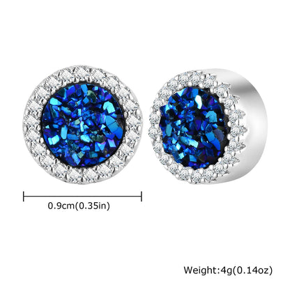 Pendientes Magnéticos sin Piercing - Circonita, Acero Inoxidable