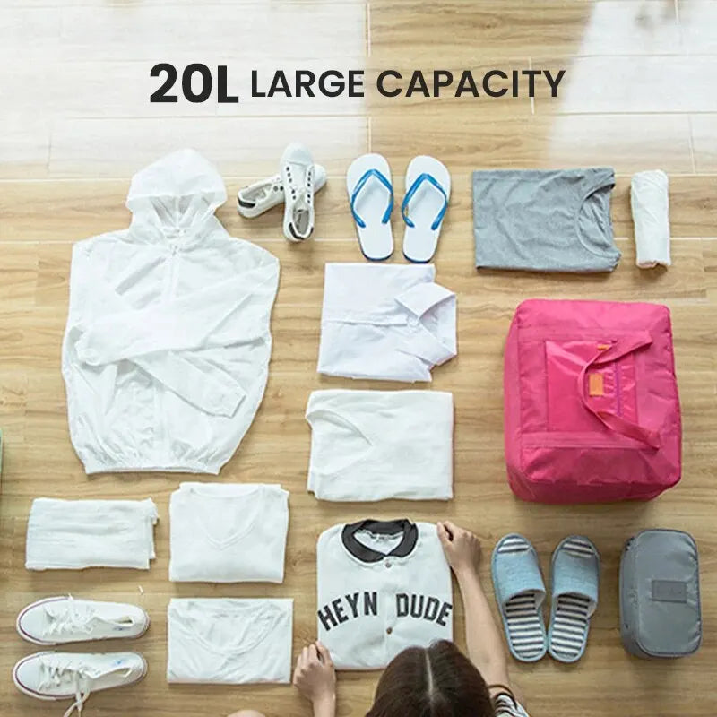 Bolsa de Viaje Plegable Ligera - Bolso de Fin de Semana 20L