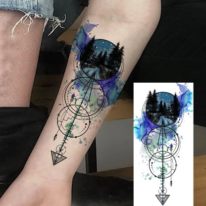 Set de Tatuajes Temporales - Diseños de Fe y Familia, Resistentes al Agua