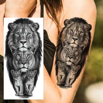 Set de Tatuajes Temporales - Diseños de Fe y Familia, Resistentes al Agua