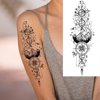 Set de Tatuajes Temporales - Diseños de Fe y Familia, Resistentes al Agua
