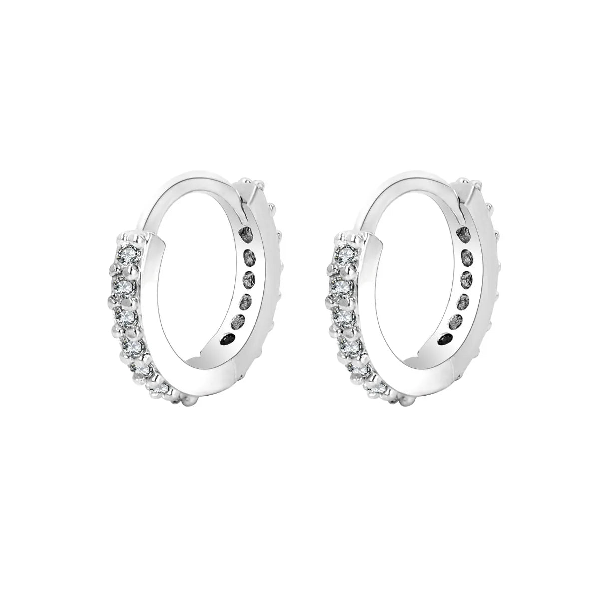 Aros Pequeños de Acero Inoxidable con Circonita - Cartílago y Tragus
