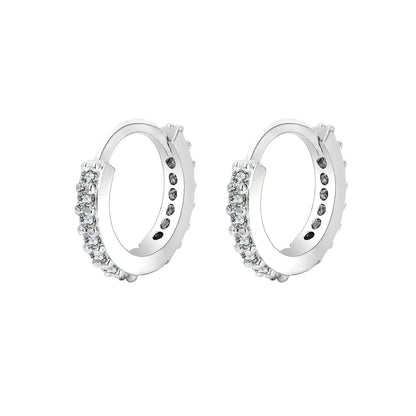 Aros Pequeños de Acero Inoxidable con Circonita - Cartílago y Tragus