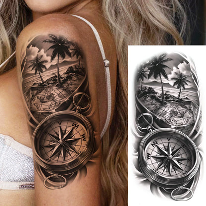 Set de Tatuajes Temporales - Diseños de Fe y Familia, Resistentes al Agua