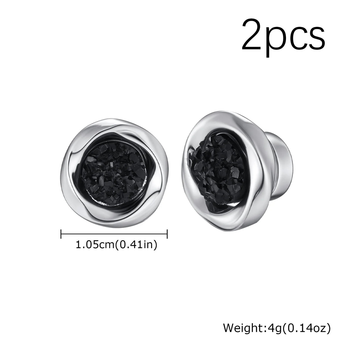 Pendientes Magnéticos sin Piercing - Circonita, Acero Inoxidable