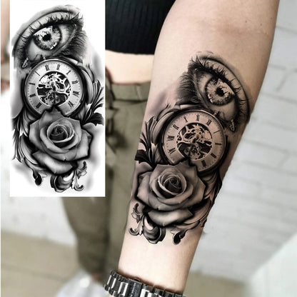 Set de Tatuajes Temporales - Diseños de Fe y Familia, Resistentes al Agua