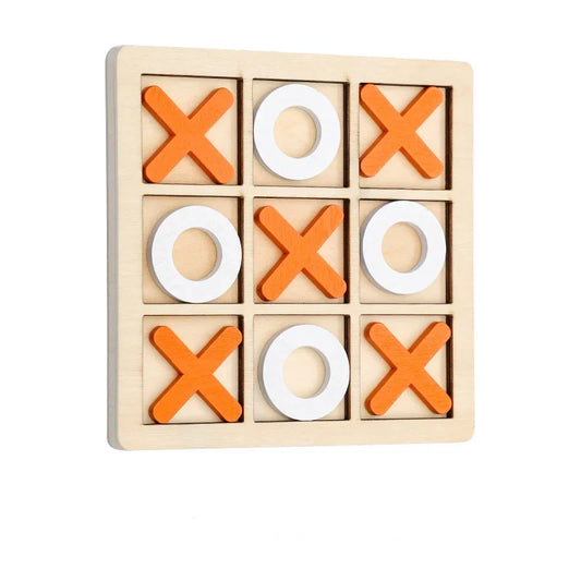Juego de Mesa de Madera Tres en Raya Clásico