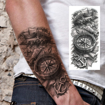 Set de Tatuajes Temporales - Diseños de Fe y Familia, Resistentes al Agua