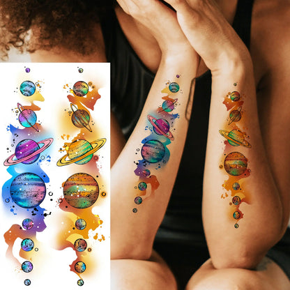 Set de Tatuajes Temporales - Diseños de Fe y Familia, Resistentes al Agua